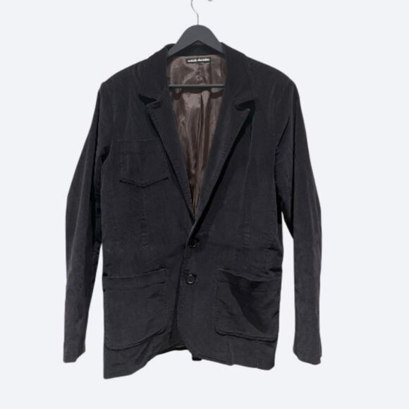 Valerie Dumaine chocolate brown corduroy blazer size L - Picture 1 of 6